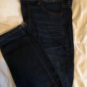 American eagle dark wash hi rose jegging